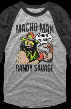 Macho Man Randy Savage Raglan Baseball Shirt