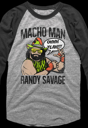Macho Man Randy Savage Raglan Baseball Shirt