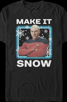 Make It Snow Star Trek The Next Generation T-Shirt