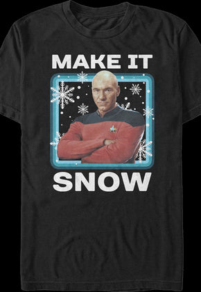 Make It Snow Star Trek The Next Generation T-Shirt