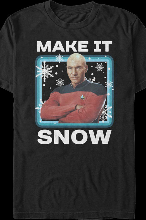 Make It Snow Star Trek The Next Generation T-Shirtmain product image
