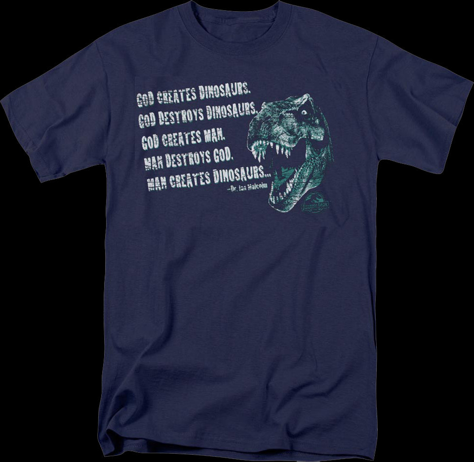 Man Creates Dinosaur T-Shirt