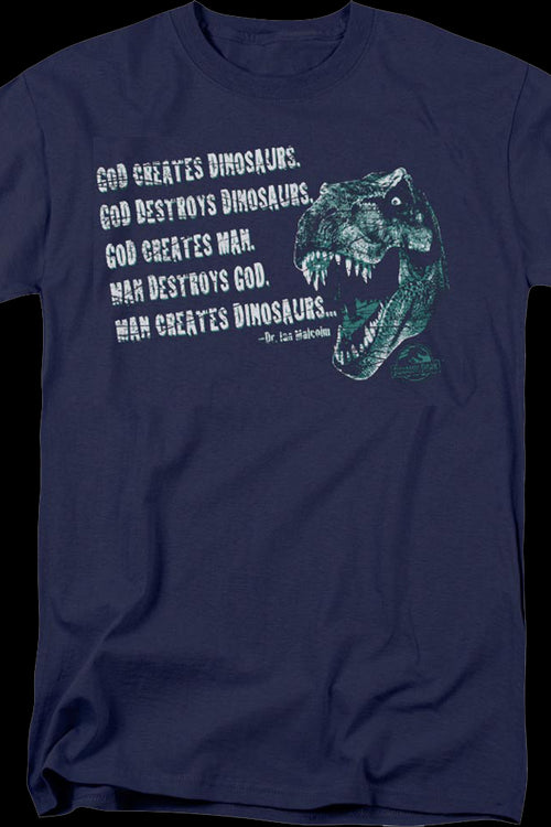 Man Creates Dinosaurs Jurassic Park T-Shirtmain product image
