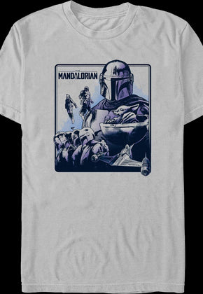 Mandalorian Character Collage Star Wars T-Shirt