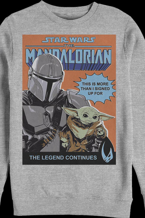 Mandalorian Legend Continues Comic Book Cover Star Wars Sweatshirtmain product image