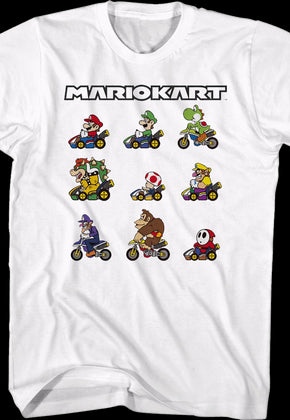 Mario Kart Characters Nintendo T-Shirt