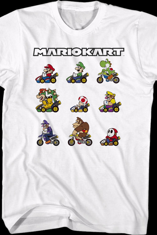 Mario Kart Characters Nintendo T-Shirtmain product image