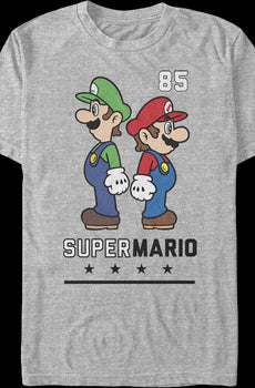 Mario & Luigi Back To Back Super Mario Bros. T-Shirt