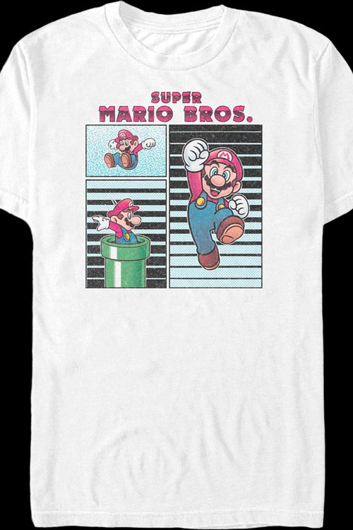 Mario Poses Collage Super Mario Bros. T-Shirtmain product image
