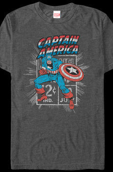 Marvel Stamp Captain America T-Shirt