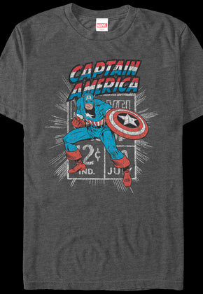 Marvel Stamp Captain America T-Shirt
