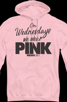 Mean Girls On Wednesdays We Wear Pink Hoodie