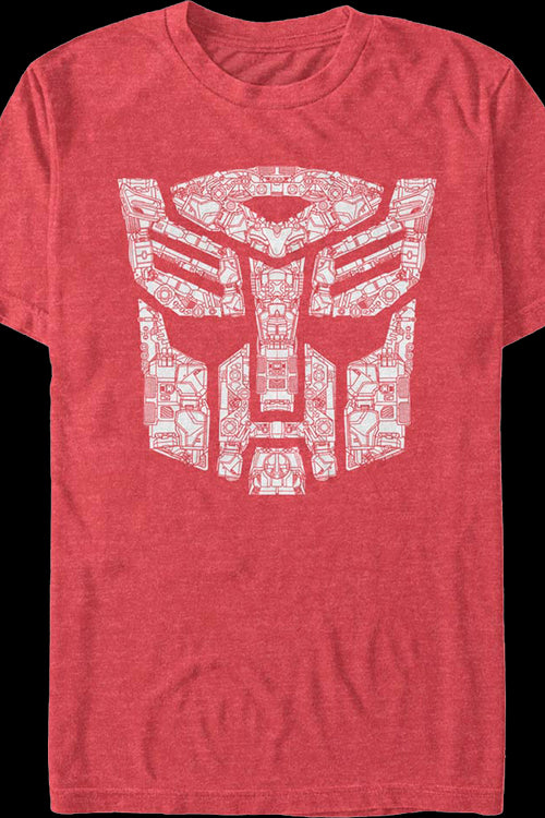 Mechanical Autobots Logo Transformers T-Shirtmain product image