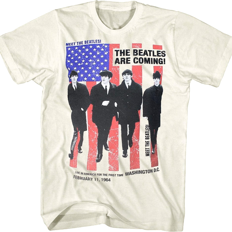 Rock Off Maglietta Ufficiale The Beatles - Meet The Beatles T-Shirt Uomo 100% Cotone