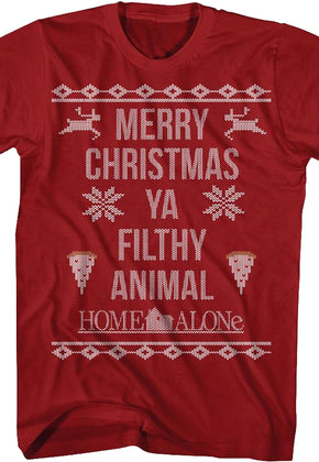 Merry Christmas Ya Filthy Animal Home Alone T-Shirt