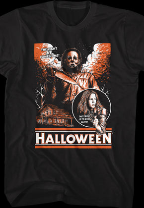 Michael Myers And Laurie Strode Halloween T-Shirt