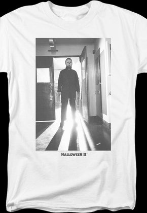 Michael Myers Black & White Photo Halloween II T-Shirt