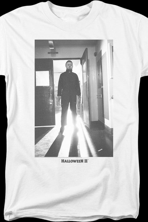Michael Myers Black & White Photo Halloween II T-Shirtmain product image