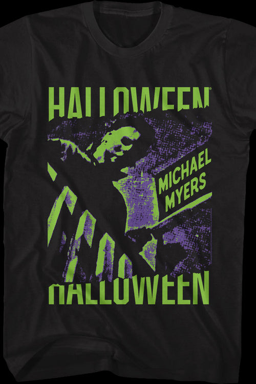 Michael Myers Neon Boogeyman Halloween T-Shirtmain product image