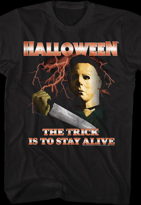 Michael Myers Lightning Bolts Halloween T-Shirt