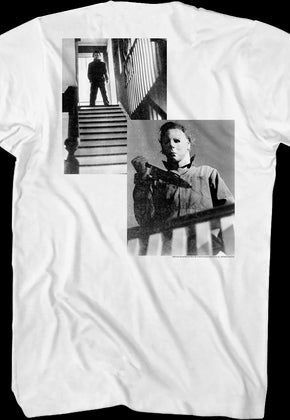 Michael Myers Staircase Photos Halloween T-Shirt