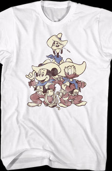 Mickey Donald Goofy Cowboys Disney T-Shirt