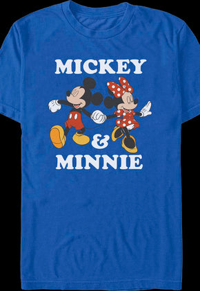 Mickey & Minnie Holding Hands Disney T-Shirt