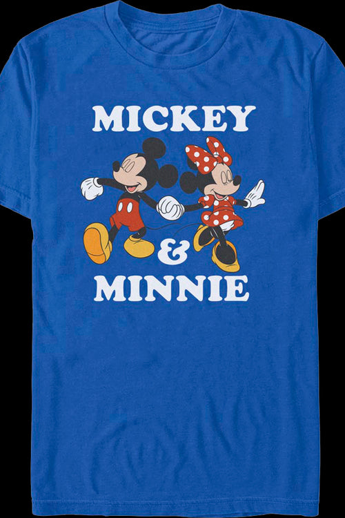 Mickey & Minnie Holding Hands Disney T-Shirtmain product image