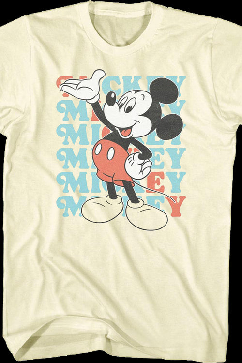 Mickey Mouse Stacked Name Disney T-Shirtmain product image