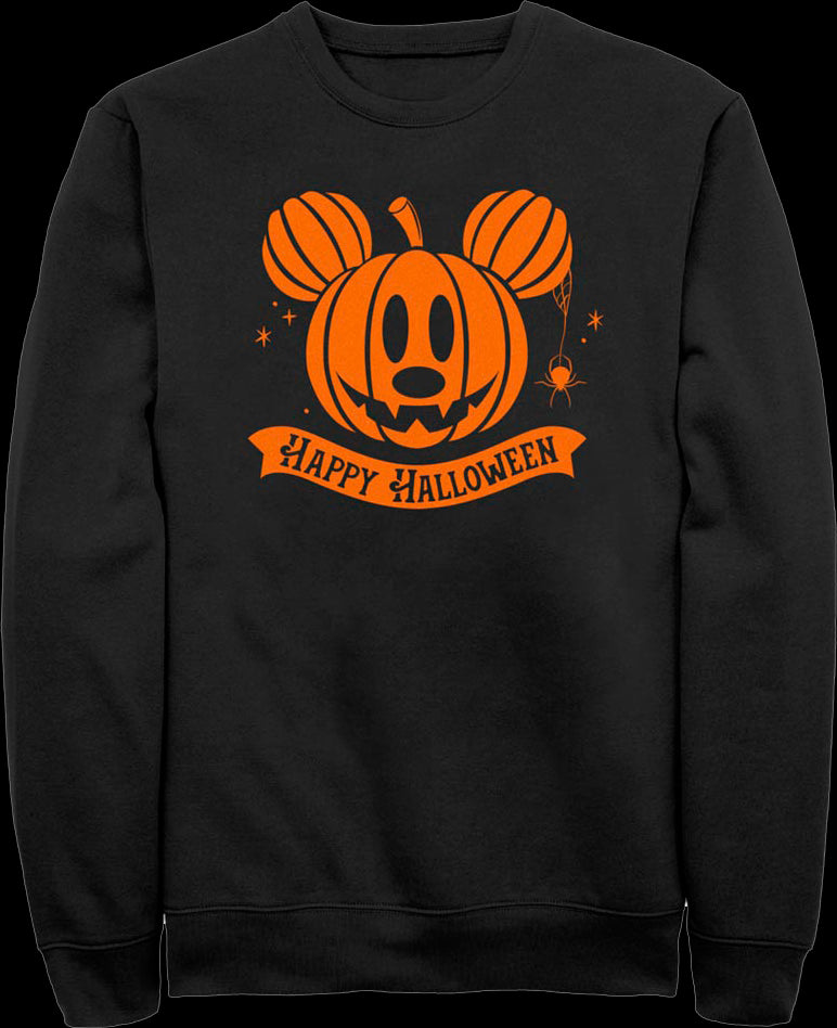Mickey Mouse Halloween Jacko'Lantern Disney Sweatshirt