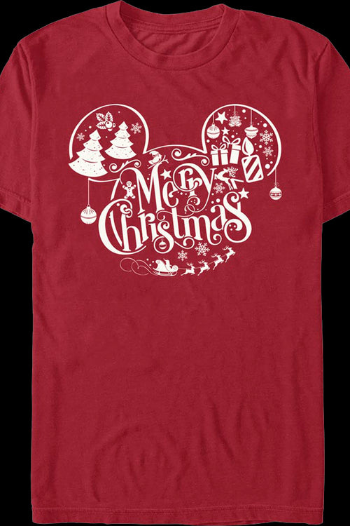 Mickey Mouse Merry Christmas Disney T-Shirtmain product image