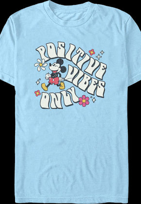 Mickey Mouse Positive Vibes Only Disney T-Shirt