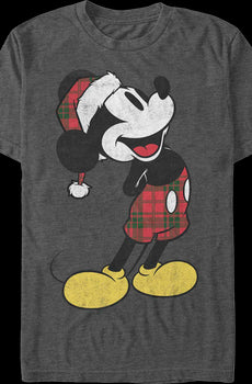 Mickey Mouse Santa Hat Disney T-Shirt