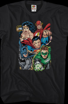 Mightiest Heroes Justice League T-Shirt