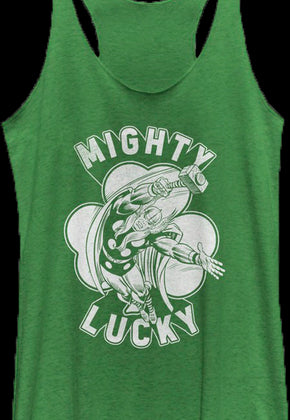 Ladies Mighty Lucky Thor Racerback Tank Top