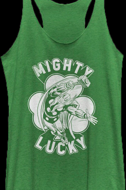 Ladies Mighty Lucky Thor Racerback Tank Topmain product image