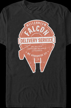 Millennium Falcon Delivery Service Star Wars T-Shirt