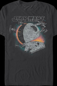 Millennium Falcon Narrow Escape Star Wars T-Shirt