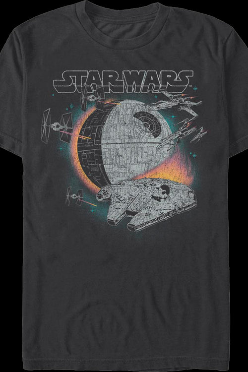 Millennium Falcon Narrow Escape Star Wars T-Shirtmain product image