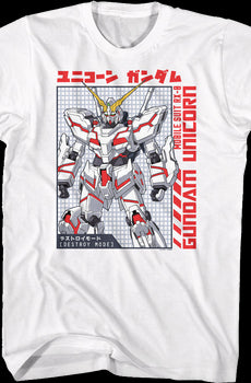 Mobile Suit Gundam Unicorn T-Shirt