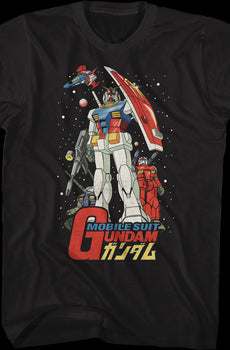 Mobile Suit Poster Gundam T-Shirt