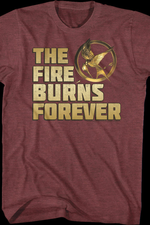 Mockingjay Fire Burns Forever Hunger Games T-Shirtmain product image