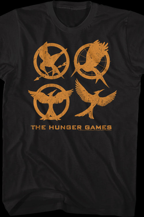 Mockingjay Logos Hunger Games T-Shirtmain product image