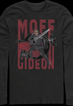 Moff Gideon Action Pose The Mandalorian Star Wars Long Sleeve Shirt