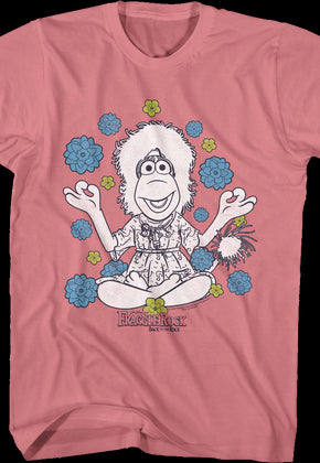 Mokey Meditation Flowers Fraggle Rock T-Shirt