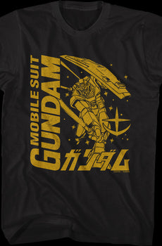 Monochrome Mobile Suit Gundam T-Shirt