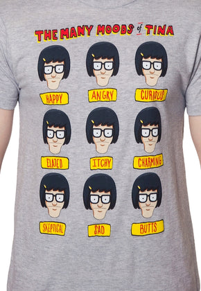 Moods Of Tina Bobs Burgers T-Shirt