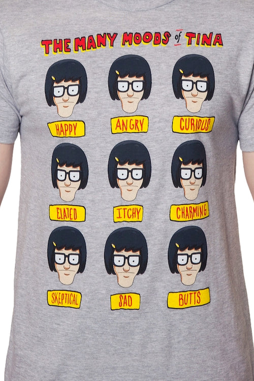 Moods Of Tina Bobs Burgers T-Shirtmain product image