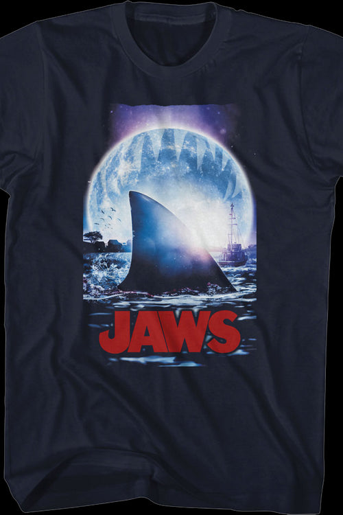 Moonlit Shark Fin Jaws T-Shirtmain product image