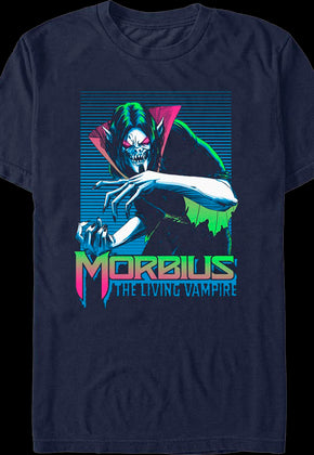 Morbius Gradient Lines Marvel Comics T-Shirt